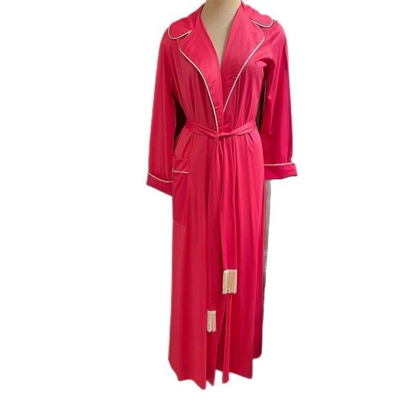 Vanity Fair VTG Pink Nylon Nightgown Robe Size 14 - Picture 1 of 9